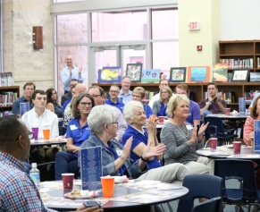 Community even audience clapping