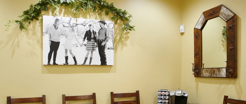 Dental office waiting room