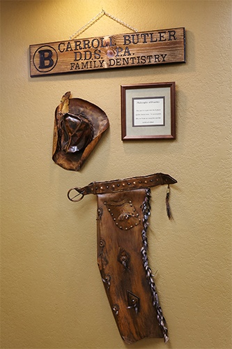 Decorations in Kerrville dental office